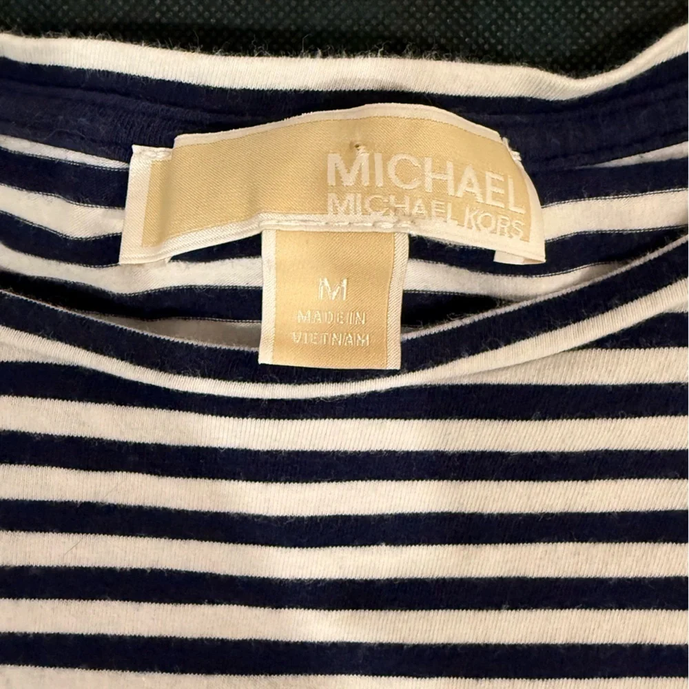 🔥Michael Kors Navy and white Womens Dress Size M EUC 🔥